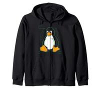 Penguin Linux Felpa con Cappuccio