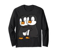 Penguin Lover Bambini Ragazze Donne Uomini Maglia a Manica