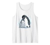 Penguin Mama Baby Madre Bambino Mamma Amore Canotta