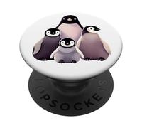 Penguin Mom - Madre pinguino PopSockets PopGrip Adesivo