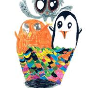 Penguin & Monster Pals: Cute Composition Book for Kids | Perfect for School, Journaling, Drawing and Creative Play