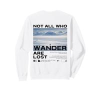 Penguin Not all Who Wander Are Lost But Why Backprint Felpa