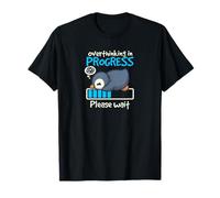 Penguin overthinking in progress tee for overthinker person Maglietta