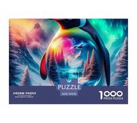 Penguin, Puzzle Da 1000 Pezzi, Esperienza Artistica Che Trasforma Il Risultato Finale in Un Elegante Capolavoro Murale, Decorazione Raffinata Per Abbellire Gli Spazi Interni, Adatto A Partire Dai 12 A