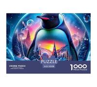 Penguin, Puzzle Da 1000 Pezzi, Esperienza Artistica Che Trasforma Il Risultato Finale in Un Elegante Capolavoro Murale, Decorazione Raffinata Per Abbellire Gli Spazi Interni, Adatto A Partire Dai 12 A