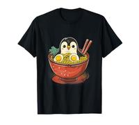 Penguin Ramen Bowl Japanese Noodles Anime Kawaii Opere d'arte Maglietta