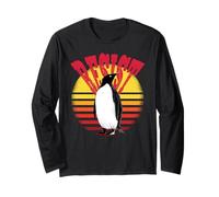 Penguin Resist Funny Penguins Protest Against Tariffs Maglia a Manica