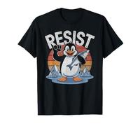 Penguin Resistere Tariffe Pinguini Uomini Donne Protesta Politica Maglietta