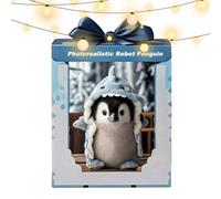 Penguin Stuffed Animal - Plushhie Toy, Realistic Soft Plush Animals Figurine | Adorable Comfortable Touch Soft Toy For Living Room, Bedroom, Shelf