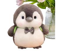 Penguin Stuffed Animal - Skip School Backpack Penguin Plush Toy | Cute Bow Design Doll | 9.84in Soft Stuffed Animal For Kids Adults, Perfect Children's Birthday Gift For Girls Boys Teens Mother Girlfr