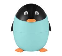 Penguin Waste Basket - Cestino portatile, contenitore compatto | Porta della spazzatura di piccoli animali, della spazzatura leggera per casa cucina da bagno scrivania da letto da letto da lett