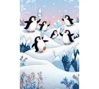 Penguin Winter Wonderland Lined Notebook: 90 Pages Journal for Writing and Note Taking