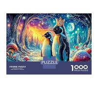 Penguins in Starry Scene 1000 Pezzi Puzzle Classici Per Adulti E Bambini ≥14 Anni Giochi Educativi Fantasy Pet Per Appassionati Esperti Decorazione Casa Imparo Logica Visualizzazione 70x50cm/1000pcs