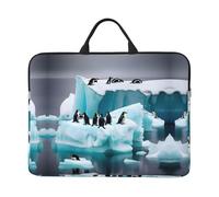 Penguins On The Iceberg Stampa 14 "Custodia per Notebook Custodia per Notebook Per Scuola Ufficio Viaggio Borsa per Computer Portatile