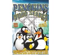 Penguins Word Search: Easy To Read Print With 50+ Puzzles About Penguins, Arctic Animals, Icebergs, and More | 6x9 inch, 110 pages | Gift For Holidays, Vacations, and Spare Time
