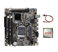 PENGY Kit Scheda Madre per Computer H55 LGA1156 Supporta Memoria DDR3 per CPU Serie I3 530 I5 760+CPU I3 530+ Switch