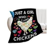 PENGYVV Coperta morbida e calda e accogliente, regalo per gli innamorati, in pile leggero a forma di gallo, 152,4 x 127 cm