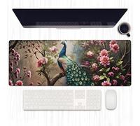 PENGYVV Tappetino per mouse da gioco, 30,5 x 80 cm, design carino panda in bambù giungla, tappetino per mouse per computer portatile con bordi cuciti per tastiera da ufficio per la casa decorazione