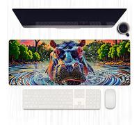 PENGYVV Tappetino per mouse da gioco, 30,5 x 80 cm, design carino panda in bambù giungla, tappetino per mouse per computer portatile con bordi cuciti per tastiera da ufficio per la casa decorazione