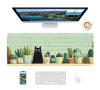 PENGYVV Tappetino per mouse da gioco 30,5 x 80 cm e grande tappetino per mouse per ufficio, casa, lavoro, ladro di tombe esteso grande base antiscivolo tappetino da scrivania