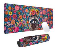 PENGYVV Tappetino per mouse da gioco 30,5 x 80 cm floreale Rottweiler Office Cool estetica s per computer portatile tastiera scuola casa top gamer accessori per la casa Decor estesa grande base