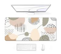 PENGYVV Tappetino per mouse da gioco, 30,5 x 80 cm, lungo tessuto micro-tessuto di qualità superiore, in gomma antiscivolo, per grandi computer, per gamer, ufficio e casa, linee astratte, puntini