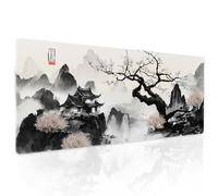 PENGYVV Tappetino per mouse da gioco, 30,5 x 80 cm, motivo: gatti kawaii carini anime giapponesi con grande bordo cucito lungo tastiera tappetino per mouse per PC, computer, laptop, ches estesa grande