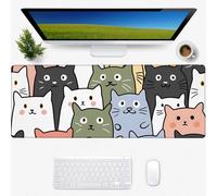 PENGYVV Tappetino per mouse da gioco, 30,5 x 80 cm, motivo pavone, per computer portatile, tastiera, ufficio, scuola, casa, accessori decorativi, ampia base antiscivolo, tappetino da scrivania