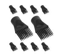 PENIKOKO 10 Pezzi Pettine per Asciugacapelli in Plastica Resistente Ugello per lo Styling Chioma Professionale Accessorio Parrucchieri per Asciugatura Liscia e Riduzione dell'Elettricità