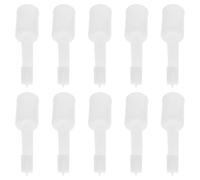 PENIKOKO 10 Pezzi Supporti per Asta Armadio Ganci Resistenti in Plastica Bianco per Tubo Guardaroba Staffe Robuste per Organizzazione Armadi e Bagni Montaggio Facile e Stabile