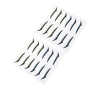 PENIKOKO 12paia Eyeliner Stickers Strisce Impermeabili Per Doppia Palpebra Adesivi Per Occhi Makeup Estivo e Viaggi Colori e Facile Applicazione Confezione Da Pz