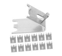 PENIKOKO 14 Pezzi Clip Supporto Ripiano Frigorifero e in Acciaio Inossidabile Ganci Resistenti per Mensole Refrigeratore Sostituzione Facile da Installare