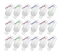 PENIKOKO 18 Bottiglie da Viaggio Ricaricabili 50 Ml con Gancio, Flaconi Vuoti in Plastica Anti-perdita per Lozioni e Saponi, Contenitori Compatti per Articoli da Toeletta, per