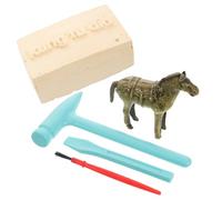 PENIKOKO 1set Scultura Di Cavallo Antico Metallo Figurina Da Collezione Stile Cinese Elemento Decorativo Per Musei e Collezionisti Statuetta Raffinata Per Decorazioni Storiche