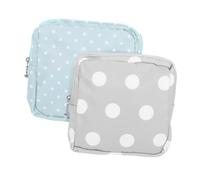 PENIKOKO 2 Pezzi Borsa Oggetti Sanitaria in Oxford Resistente Pochette Organizer per Assorbenti e Coppette Mestruali Adatta Monete Chiavi e Chic con