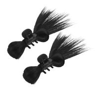 PENIKOKO 2 Pezzi Clip per Capelli con Mezza Acconciatura Naturale Nera Fermagli per Extension e Chignon Disordinato Accessori Moda Resistenti per Donna Party e Ufficio