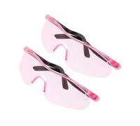 PENIKOKO 2 Pezzi Occhiali Protettivi per Unisex Design Sicuro per Occhi Adatti Sport all Aperto Studio e Uso Dispositivi Elettronici Occhiali per Giochi CS di Protezione Rosa