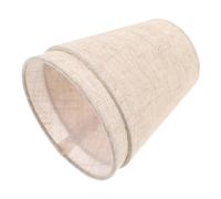 PENIKOKO 2 pezzi Paralume in Lino Naturale per Lampadine Clip- Paralumi Piccoli in Tessuto Traspirante per Lampade da Tavolo Parete e Soffitto Sostituzione Eco-friendly e Artigianale
