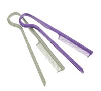 PENIKOKO 2 pezzi Pettine Lisciante per Capelli con Design V in Plastica Pettine per Acconciature e Raddrizzatura Accessorio Versatile per Donna e Verde per Uso Domestico e Viaggi