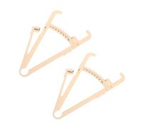 PENIKOKO 2 pezzi Plicometro Mano per Misurazione Grasso Corporeo Beige con Scala Centimetrica per Uomo Donna Strumento Resistente e Duraturo