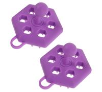 PENIKOKO 2 Pezzi Spazzola Massaggiante per Chioma e Cute in Silicone, Funzione Esfoliante Delicata e Gentile, per Massaggi alla Testa e Vacanze, Adatta a Tutta la Famiglia