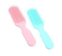 PENIKOKO 2 pezzi Spazzola per Capelli Ricci con Pettine Districante Ergonomico Massaggio Delicato del Capelluto Adatta Capelli Lunghi e Spessi Design Unico Antigraffio