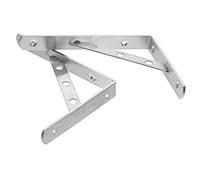 PENIKOKO 2 pezzi Supporti Angolari Reggimensole da Muro in Acciaio Inossidabile Staffe Resistenti e Levigate per Mensole Fluttuanti Design Semplice e Robusto per Cucina Garage e Bagno
