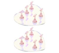 PENIKOKO 2 Set Supporti per Unghie Magnetici in Acrilico con Base per Pratica Nail Art Espositore Punta Unghie per Training Manicure per Uso Professionale e Domestico
