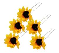 PENIKOKO 20 Pezzi Forcina simulata di crisantemo Tornante vintage pin per capelli per capelli lunghi forcine con fiori Forcellino floreale Taste per fiori per updo Yellow