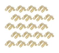 PENIKOKO 20 pezzi Kit Chiavistelli Vintage per Scatole in Serrature Antiche in Dorato per Portagioie Armadietti e Bauli Ferramenta per Bricolage con Chiusura e Design Retrò