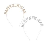 PENIKOKO 2pezzi Cerceggio per Capelli Lettere e Strass in Decorazione per Capelli Natalizia Cerceggio per Feste Accessorio Delicato