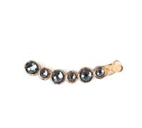 PENIKOKO 2pezzi Fermagli Banana Grande in Resina Con Strass Pinze Forti Per Capelli Donna Ragazza Clip Coda Cavallo Bianco e Grigio Eleganti e Resistenti Per Uso Quotidiano e Feste