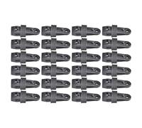 PENIKOKO 30 Pezzi Clip per Tende da Sole in Plastica Nera Morsetti Resistenti Antivento per Teli da Campeggio e Giardino Clip Becco d Anatra per Tarp e Tendalini Outdoor Facili da Usare e