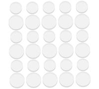 PENIKOKO 30 pezzi Spaziatori in Gomma Trasparente per Tavolo in Vetro Tamponi Antiscivolo Riutilizzabili Senza Adesivo Protettivi per Mobili Superfici Dure Altezza